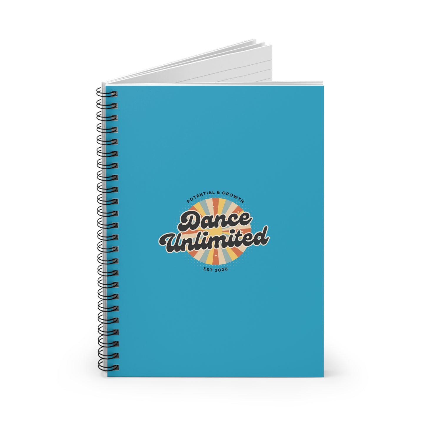 "Dance Unlimited – Potential & Growth" Spiral Notebook – Retro Dance Journal for Dancers, Students & Creative Goal Setters