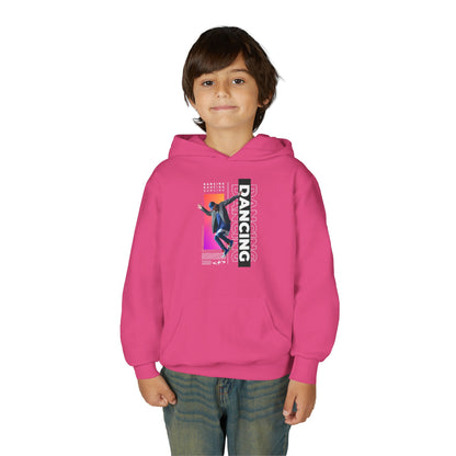 “Dancing” Male Dancer Streetwear Graphic | Unisex Youth Hoodie – Dance Hoodie for Kids & Young Performers