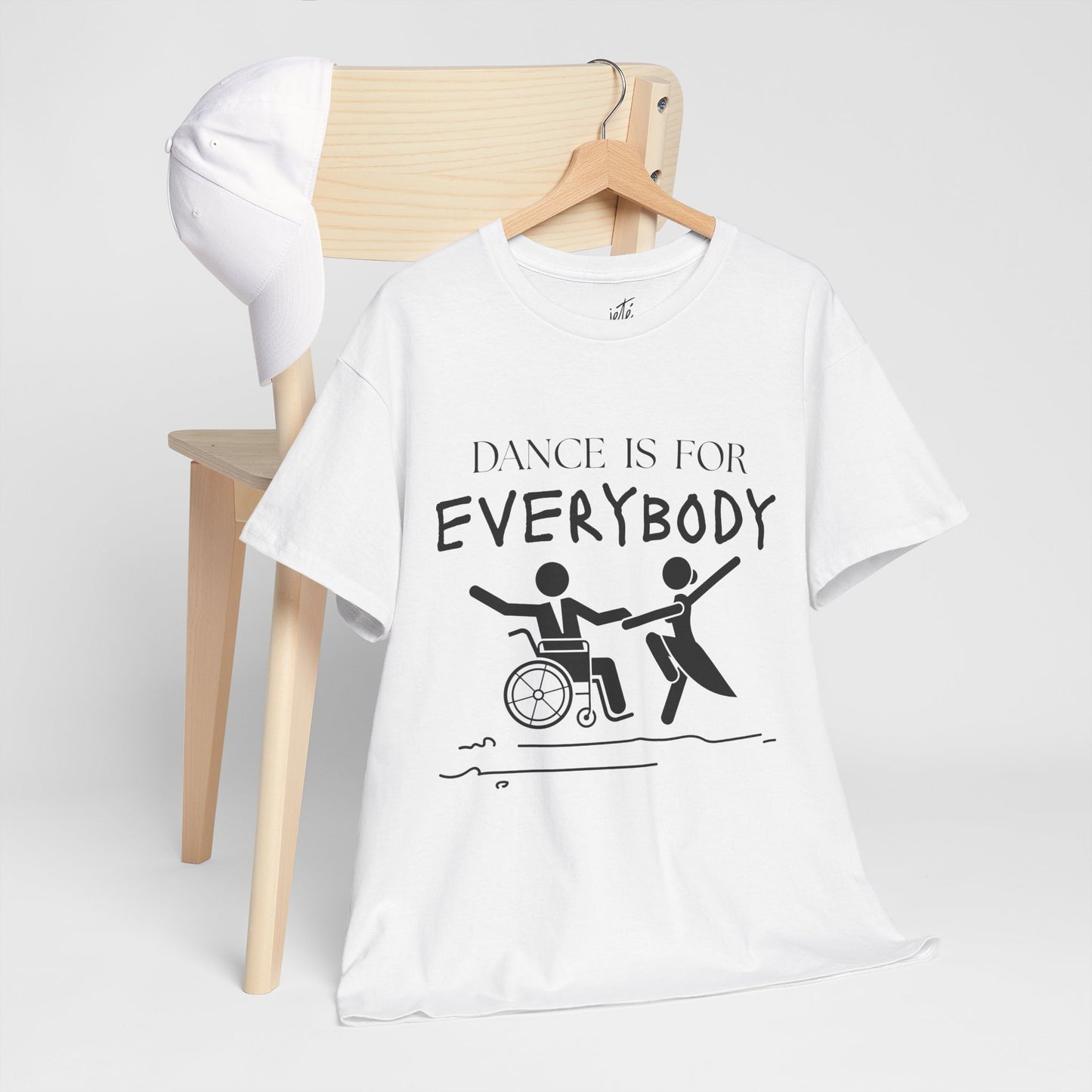 “Dance Is for Everybody” Inclusive Dance T-Shirt – Unisex Heavy Cotton Tee with Optional Back Personalization (Name or Studio)