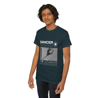 “Dancer” Mottos Streetwear Tee – Unisex Heavy Cotton Dance T-Shirt with Bold Graphic