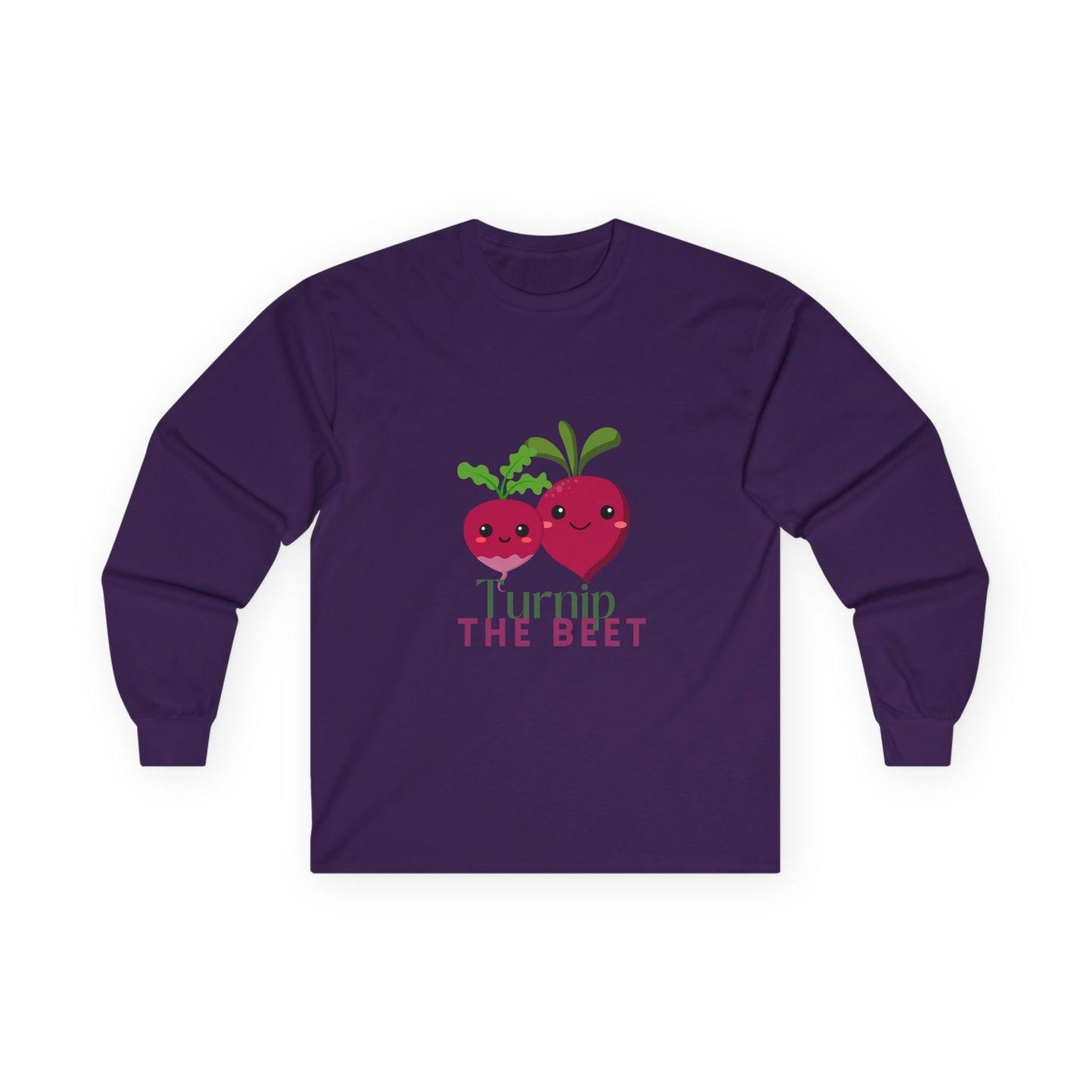 "Turnip the Beet" Unisex Long Sleeve Tee – Funny Dance Pun Shirt with Cute Pepper Graphic for Dancers & Veggie Lovers