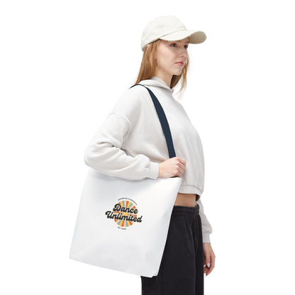 "Dance Unlimited, Potential & Growth" Canvas Tote Bag – Retro Graphic Dance Bag | Stylish Reusable Dance Tote for Dancers & Dance Moms