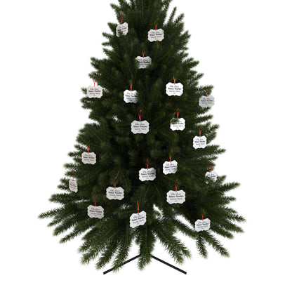 “The Best Dance Teacher” Personalized Aluminum Ornament – Custom Name & Year Ballet Teacher Christmas Gift (Dance Teacher Appreciation Holiday Ornament)