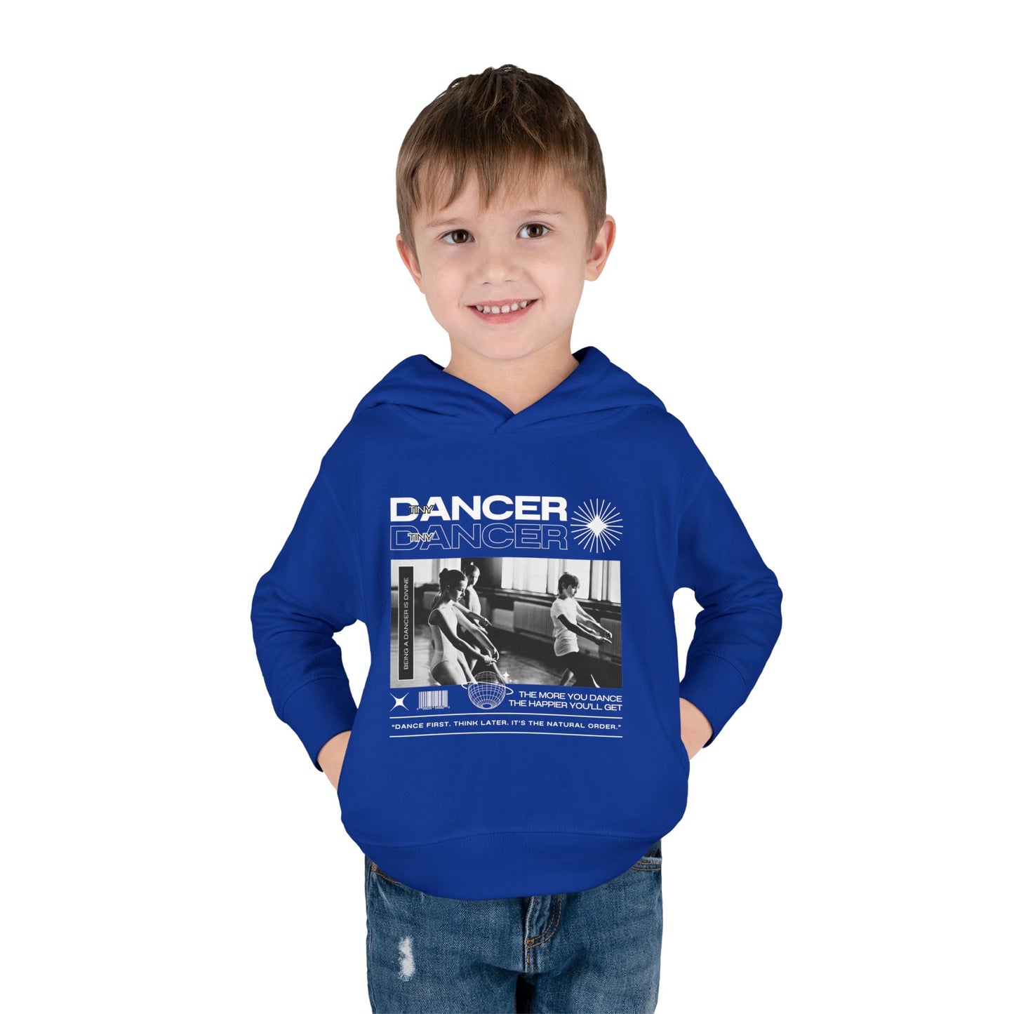 “Dancer” Toddler Pullover Hoodie – Streetwear-Inspired Ballet Class Graphic Sweatshirt for Kids”