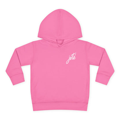 “Jeté” Official  Logo | Ballet & Dance Hoodie for Kids & Young Dance Enthusiasts - Toddler Pullover Hoodie