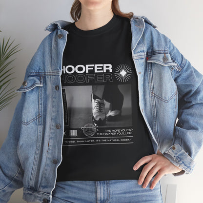 “Hoofer" Tap Dance Unisex Heavy Cotton Tee – Streetwear-Inspired Tap Shoes Graphic T-Shirt for Dancers
