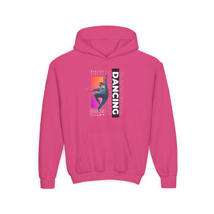 “Dancing” Male Dancer Streetwear Graphic | Unisex Youth Hoodie – Dance Hoodie for Kids & Young Performers