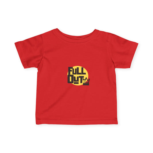 "Full Out" Infant Fine Jersey Tee – Bold Streetwear-Inspired Baby Dance T-Shirt for High-Energy Tiny Performers