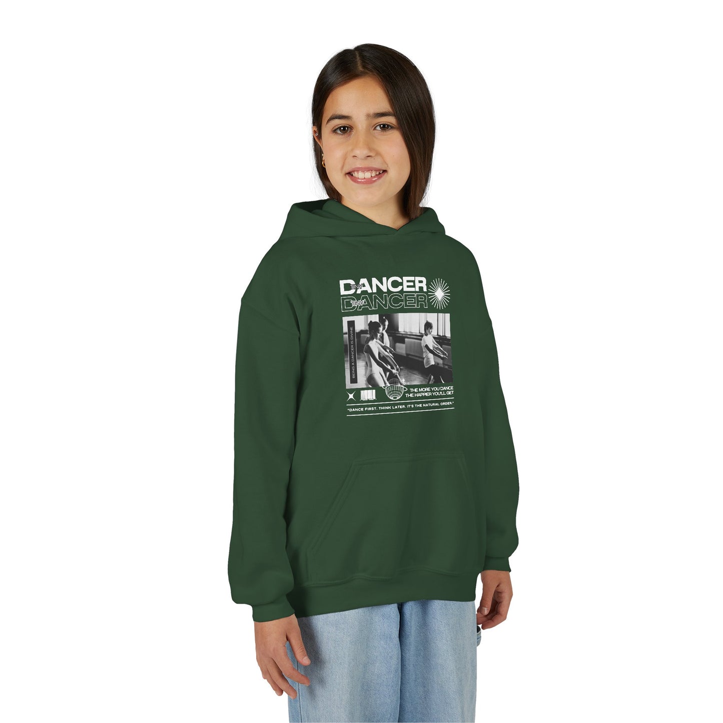 “Dancer” Young Ballet Class Graphic | Unisex Youth Hoodie – Streetwear-Inspired Ballet Dance Hoodie for Kids & Aspiring Dancers