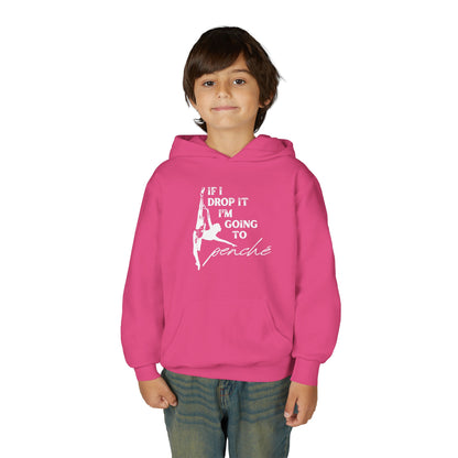 “If I Drop It, I’m Going to Penché” Unisex Youth Hoodie with Ballet Dancer Graphic – Funny Dance Hoodie for Kids & Teens, Personalized with Name or Studio
