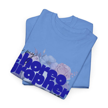 "In My Choreographer Era" Skull Floral Tee – Unisex Heavy Cotton Dance T-Shirt with Cool Gothic Graphic
