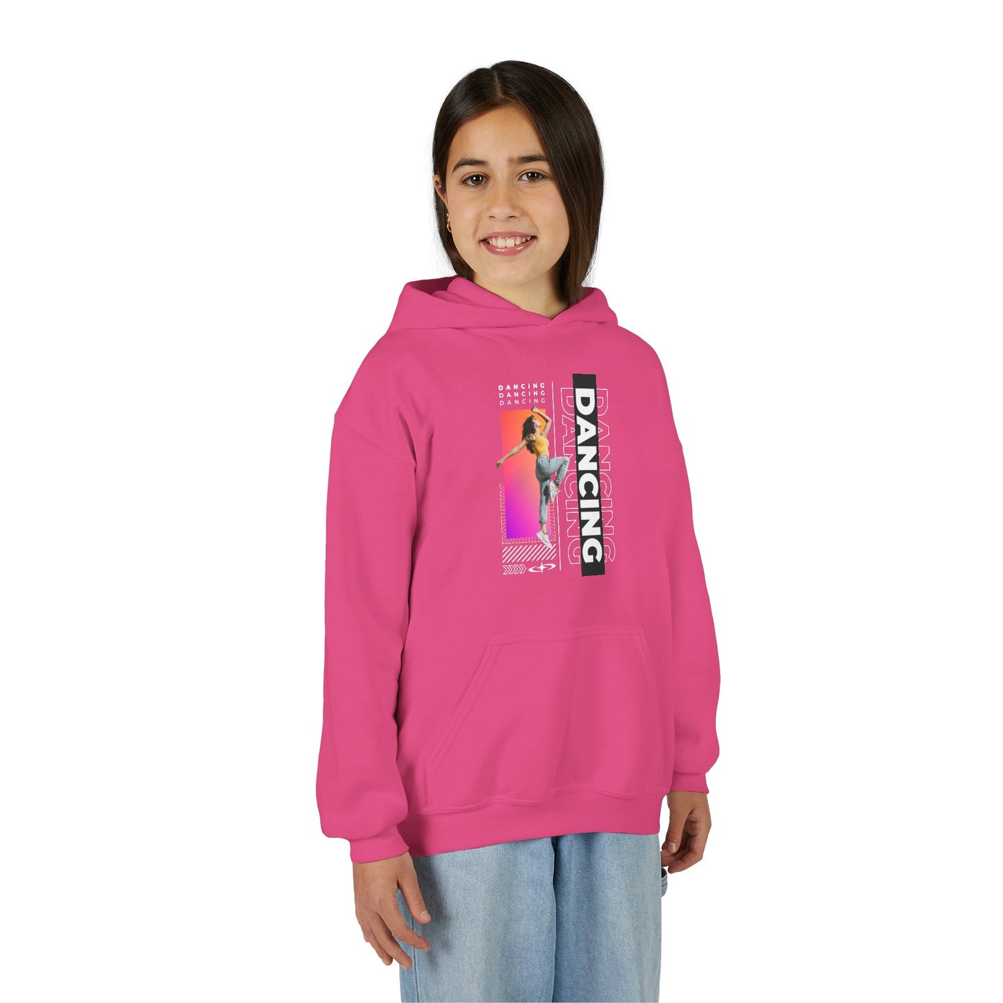 “Dancing” Female Dancer Streetwear Graphic | Unisex Youth Hoodie – Dance Hoodie for Kids & Young Performers