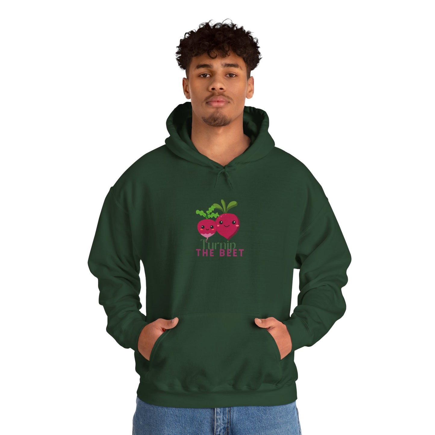 "Turnip the Beet" Unisex Hooded Sweatshirt – Funny Dance Pun Hoodie with Cute Veggie Graphic | Cozy Gift for Dancers & Foodie Fans