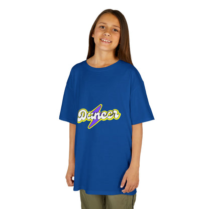 "Dancer" Youth Short Sleeve Tee – Superhero-Inspired Graphic Dance Shirt for Kids and Young Performers