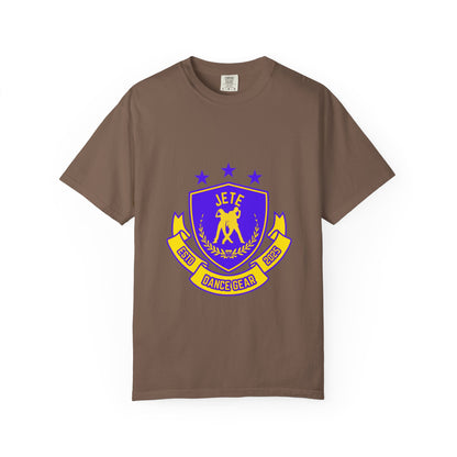 "Jeté Dance Gear" Unisex Garment-Dyed T-Shirt – Collegiate-Style Graphic Tee – Dance Apparel for Dancers & Performers