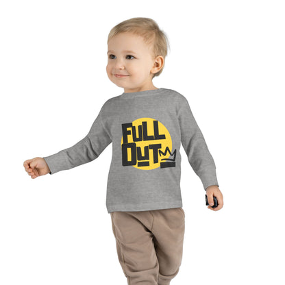 "Full Out" Toddler Dance T-Shirt – Bold Streetwear-Inspired Graphic Long Sleeve Tee for Kids