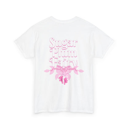 “Sugar Plum Fairy” Back Print ADULT T-shirt + “Nutcracker 2025” Front – Unisex Heavy Cotton Tee | Ballet Holiday Dance Apparel