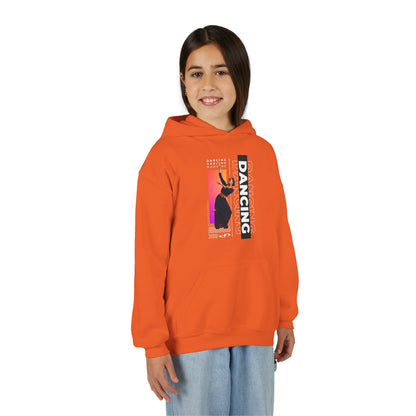 “Dancing” Female Dancer Streetwear Graphic | Unisex Youth Hoodie – Dance Hoodie for Kids & Young Performers