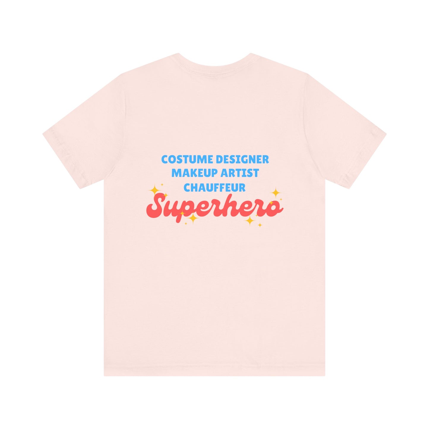 "Dance Mom” T-Shirt – Unisex Garment-Dyed Tee with Floral Dancer Graphic Front & Superhero Role List Back 🌸💪