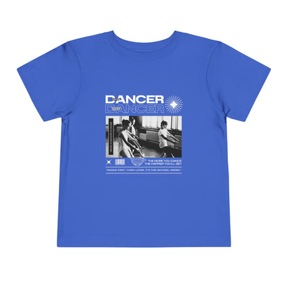 “Tiny Dancer" Toddler Short Sleeve T-Shirt – Streetwear-Inspired Ballet Class Graphic Tee for Kids