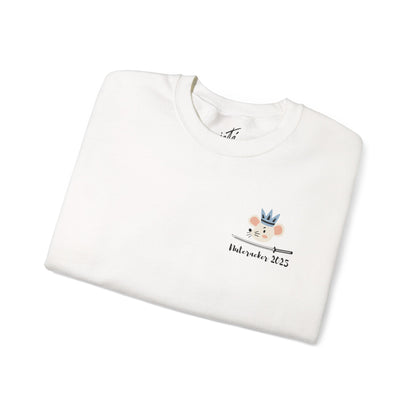 “Mouse King ’Tings” Back Print ADULT Sweatshirt + “Nutcracker 2025” Front – Unisex Heavy Blend Crewneck | Ballet Holiday Dance Apparel