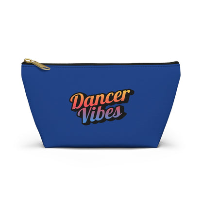 "Dancer Vibes" Makeup Bag – Colorful Text-Based Dance Graphic – Fun Dance-Themed Zipper Pouch for Cosmetics, Accessories & Travel Essentials