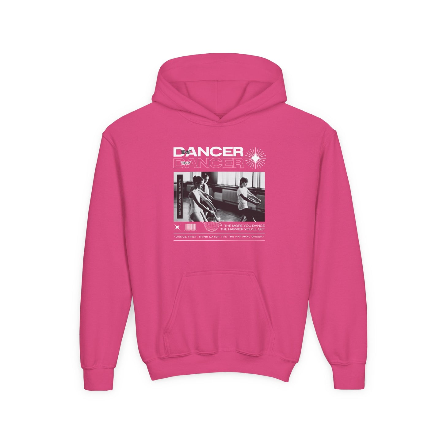 “Dancer” Young Ballet Class Graphic | Unisex Youth Hoodie – Streetwear-Inspired Ballet Dance Hoodie for Kids & Aspiring Dancers