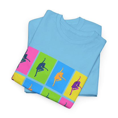 "Ballet" Pop Art Inspired Dance Graphic Unisex Heavy Cotton Tee – Artistic Ballet Dancer T-Shirt for Dance Lovers