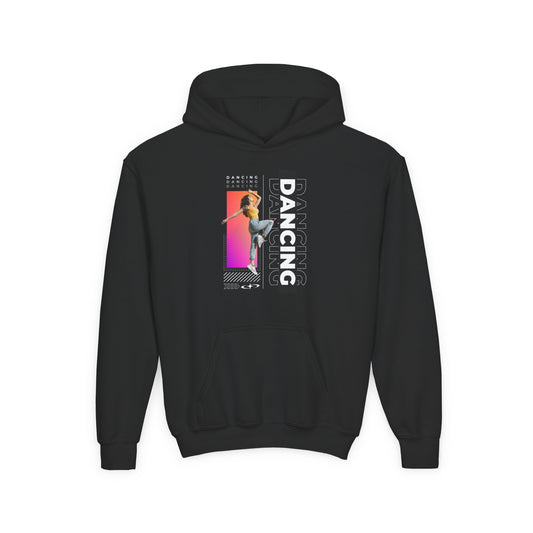 “Dancing” Female Dancer Streetwear Graphic | Unisex Youth Hoodie – Dance Hoodie for Kids & Young Performers
