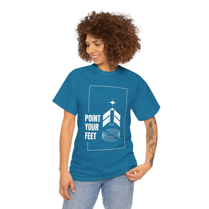 "Point Your Feet" Streetwear Dance Tee – Unisex Heavy Cotton Ballet-Inspired T-Shirt for Dancers