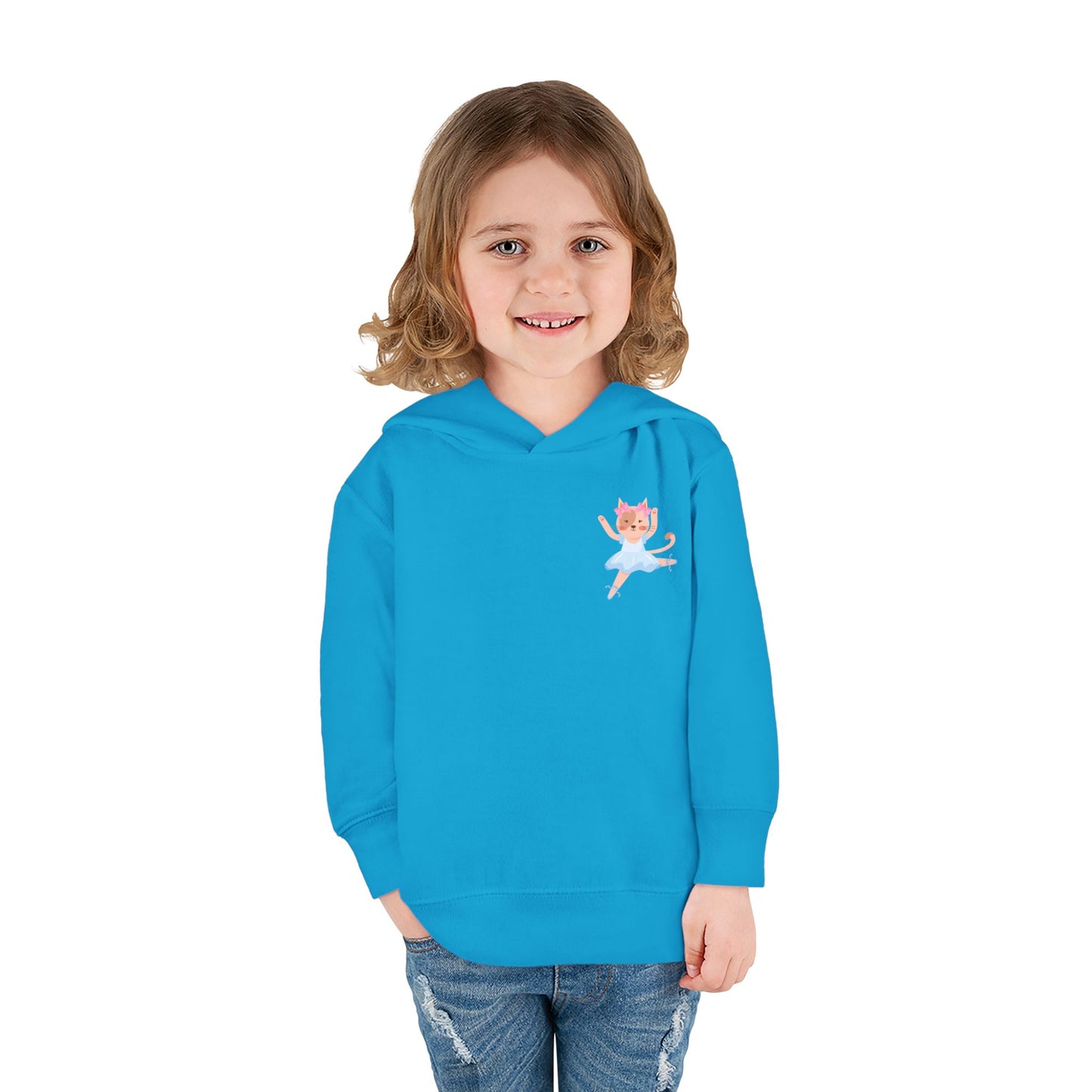 “Every Meow & Then I Dance” Adorable Dancing Cat Graphic | Cute Cat Dance Hoodie for Toddlers & Little Ballet Lovers - Toddler Pullover Hoodie