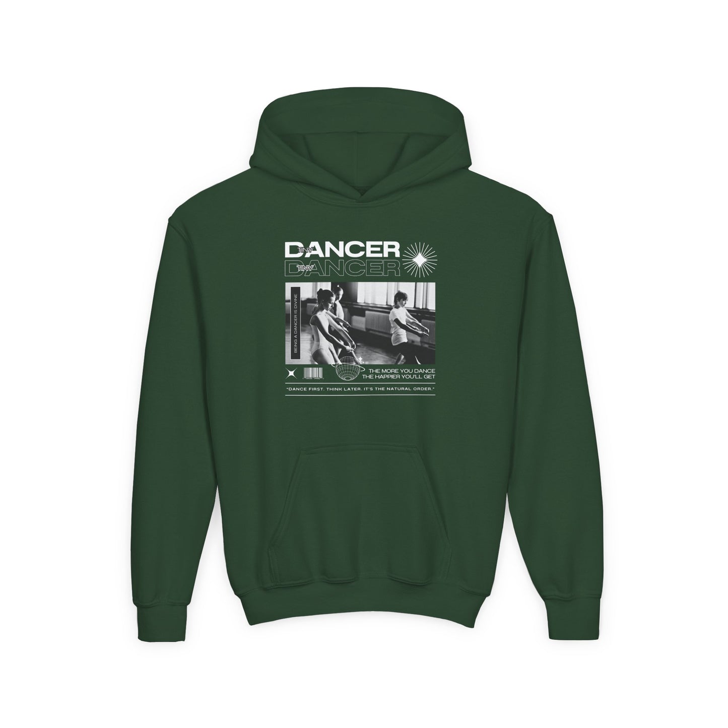 “Dancer” Young Ballet Class Graphic | Unisex Youth Hoodie – Streetwear-Inspired Ballet Dance Hoodie for Kids & Aspiring Dancers