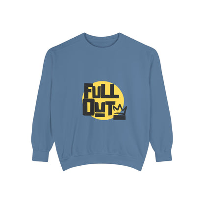"Full Out" Unisex Lightweight Crewneck Sweatshirt – Bold Streetwear-Inspired Dance Graphic Pullover for Dancers & Performers