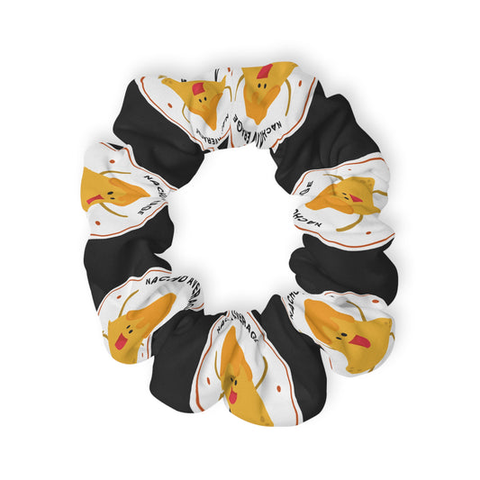 “Nacho Average Dancer” Scrunchie – Funny Dance Pun Hair Accessory with Cute Nacho Graphic