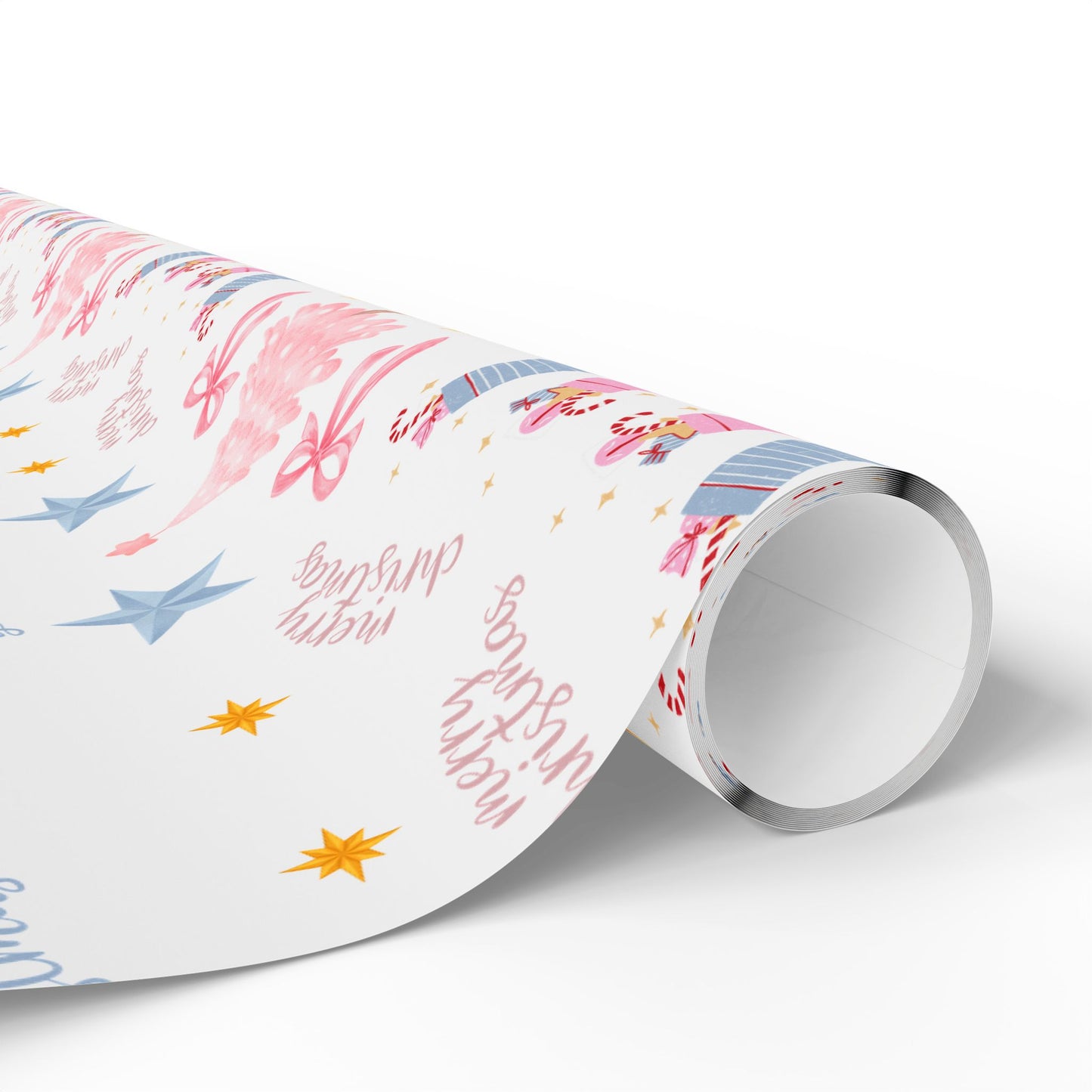“Merry Christmas” Pastel Wrapping Paper – Elegant Holiday Gift Wrap with Soft Festive Colors, Perfect for Christmas Gifts, Dancers & Holiday Parties