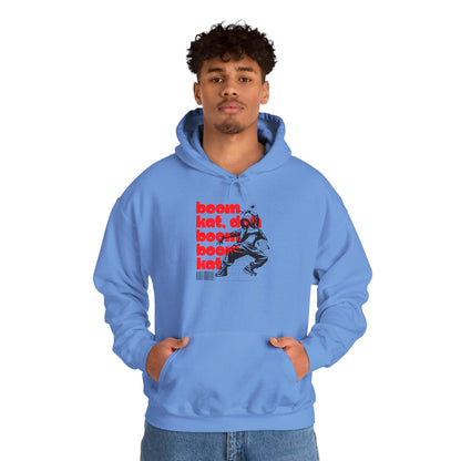 “Boom Kat” Hoodie – Unisex Hooded Sweatshirt with Bold Streetwear-Inspired Dance Graphic
