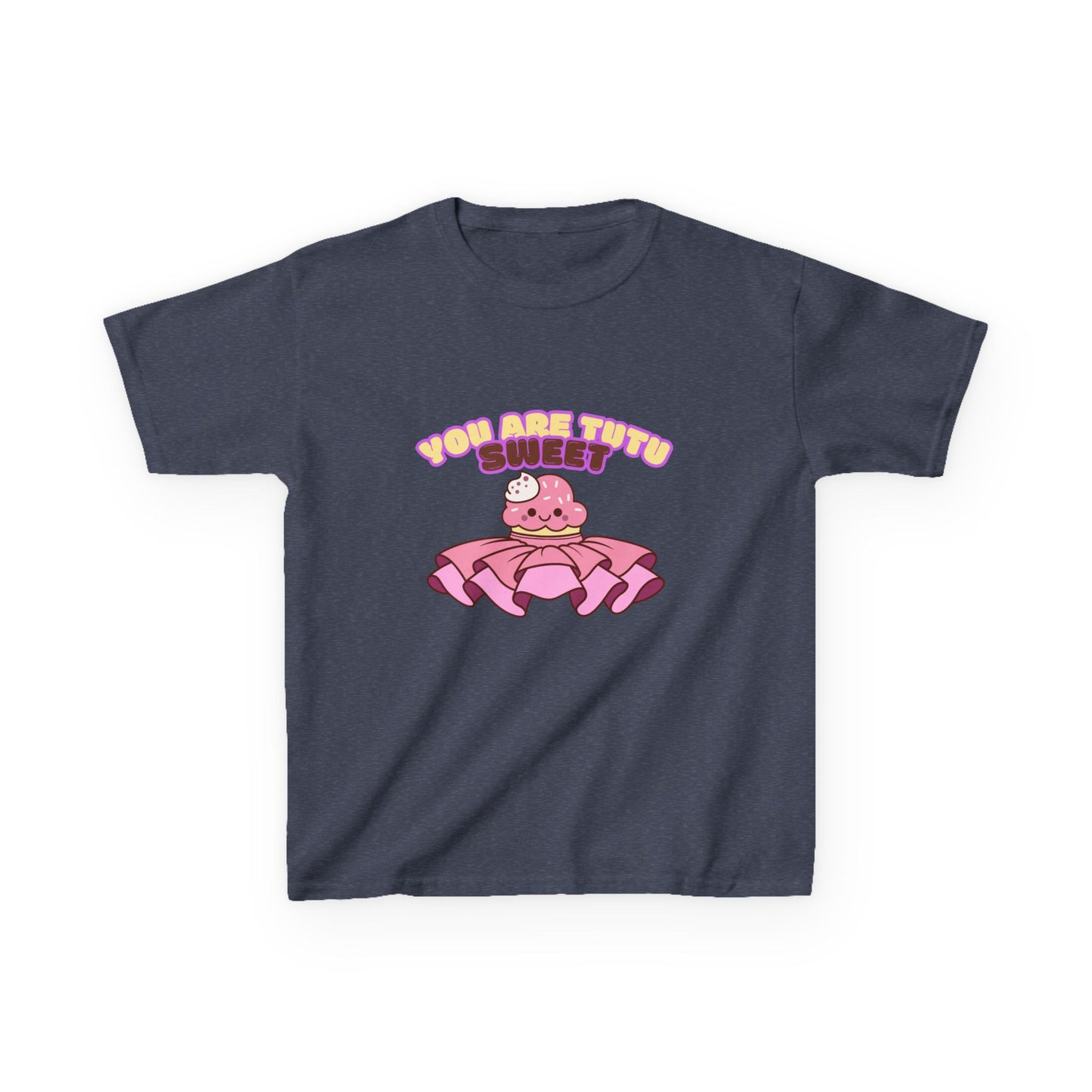 "You Are Tutu Sweet" Youth Short Sleeve Tee – Kawaii Cupcake in Tutu Graphic Dance Shirt for Kids and Ballet Lovers
