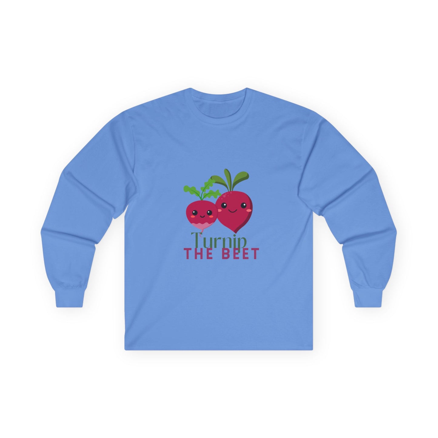 "Turnip the Beet" Unisex Long Sleeve Tee – Funny Dance Pun Shirt with Cute Pepper Graphic for Dancers & Veggie Lovers