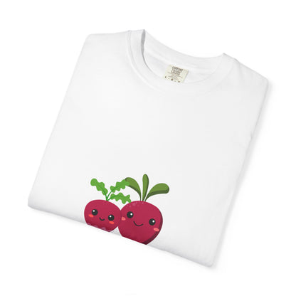 "Turnip the Beet" Unisex Garment-Dyed T-Shirt – Cute Veggie Dance Pun Graphic Tee – Funny Foodie Shirt for Dancers & Music Lovers