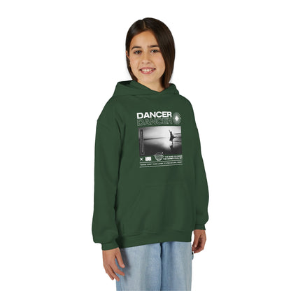 “Dancer” Arabesque on the Beach Graphic | Unisex Youth Hoodie – Streetwear-Inspired Ballet Dance Hoodie for Kids & Young Dancers