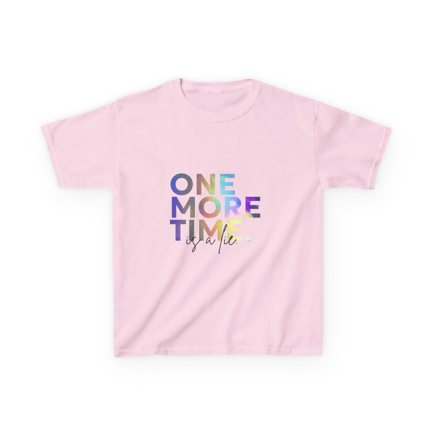 “One More Time is a Lie” Colorful Dancer Shirt – Funny Dance Practice Saying T-Shirt for Kids - Youth Dance Graphic Tee