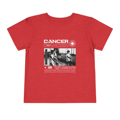 “Tiny Dancer" Toddler Short Sleeve T-Shirt – Streetwear-Inspired Ballet Class Graphic Tee for Kids
