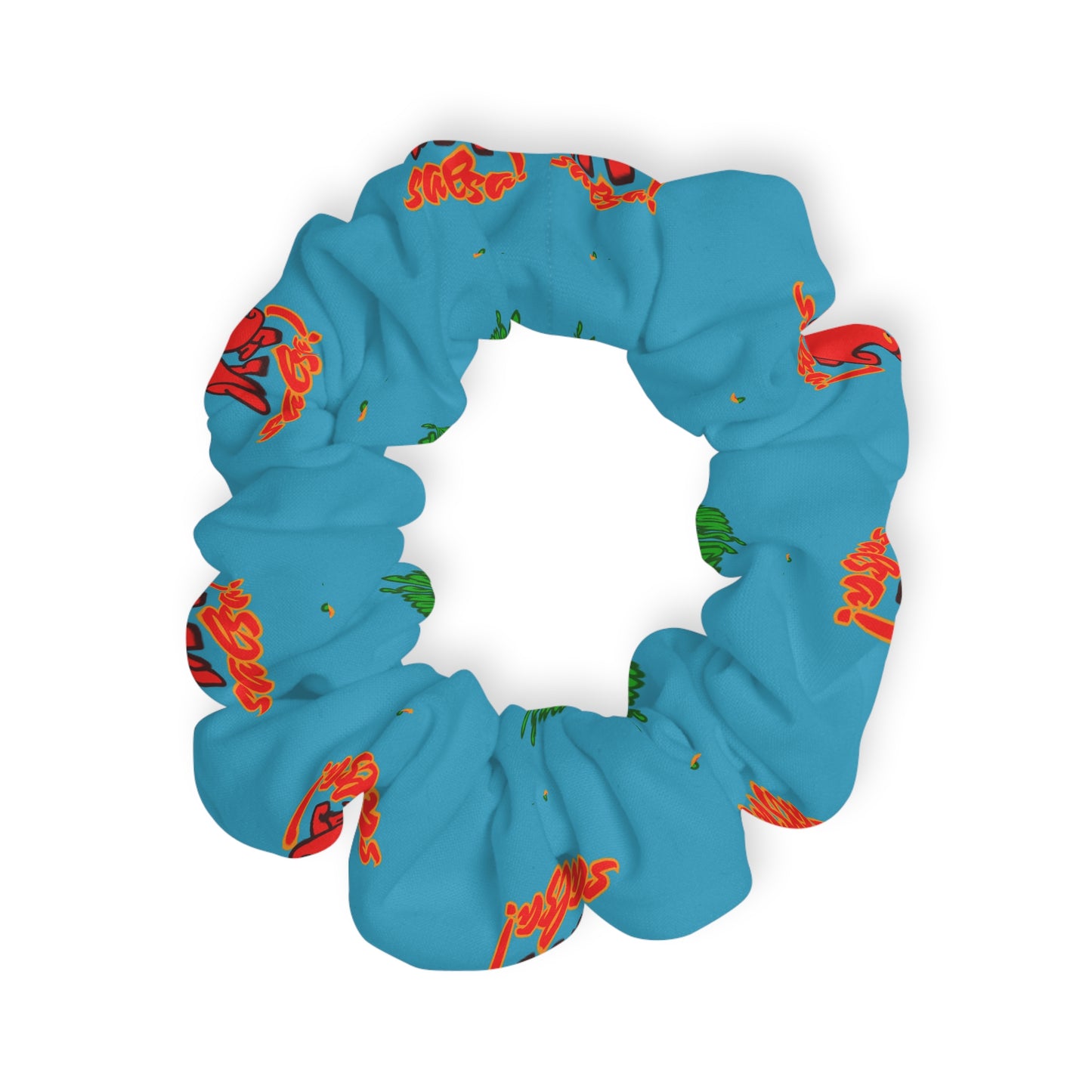 “What's a Pepper's Favorite Dance? Salsa!” Scrunchie – Funny Dance Pun Hair Accessory with Cute Pepper Graphic