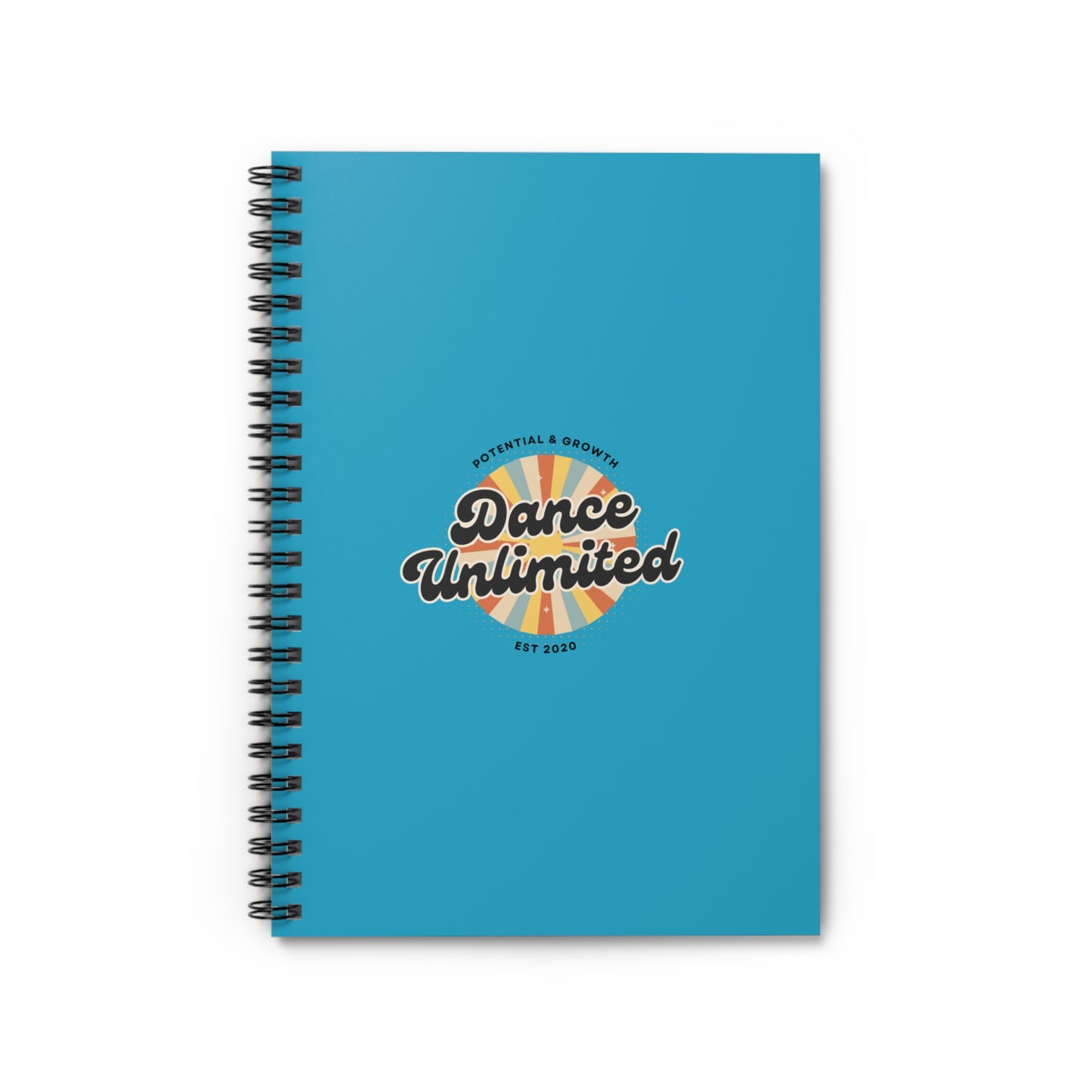 "Dance Unlimited – Potential & Growth" Spiral Notebook – Retro Dance Journal for Dancers, Students & Creative Goal Setters