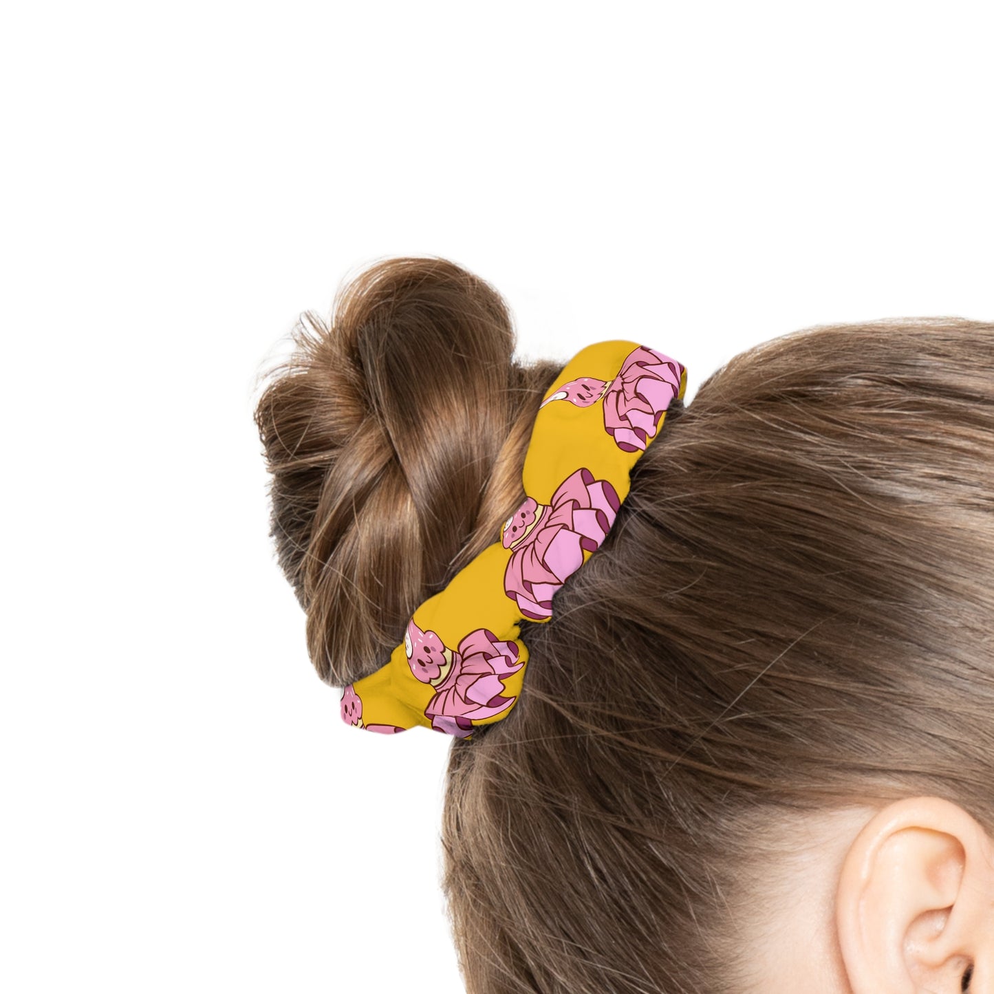 “You Are Tutu Sweet” Scrunchie – Kawaii Cupcake Dance Hair Accessory with Cute Tutu Graphic