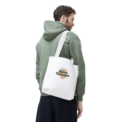 "Dance Unlimited, Potential & Growth" Canvas Tote Bag – Retro Graphic Dance Bag | Stylish Reusable Dance Tote for Dancers & Dance Moms