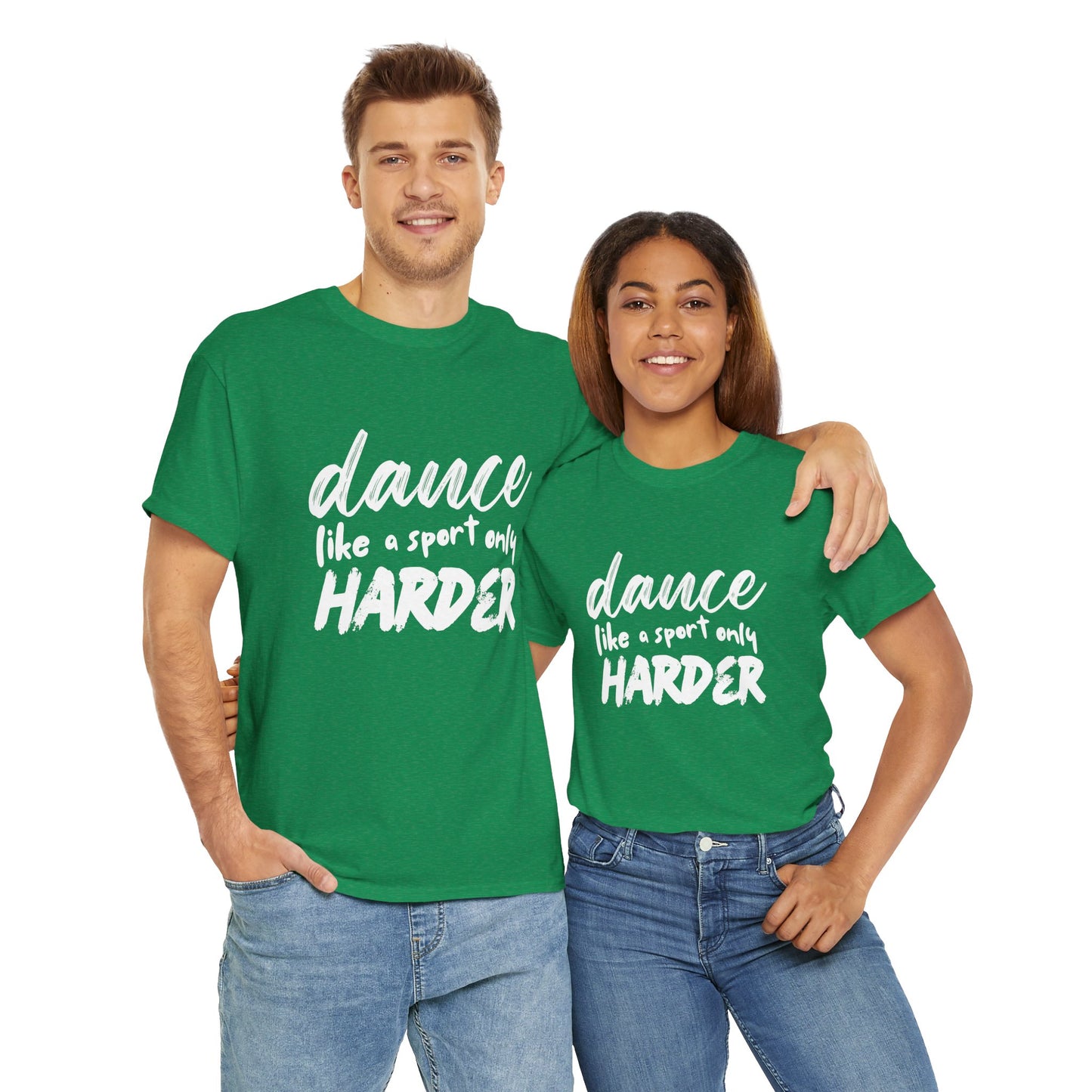 “Dance Like a Sport Only Harder” Unisex Heavy Cotton T-Shirt – Dance-Inspired Graphic Tee for Adults & Kids