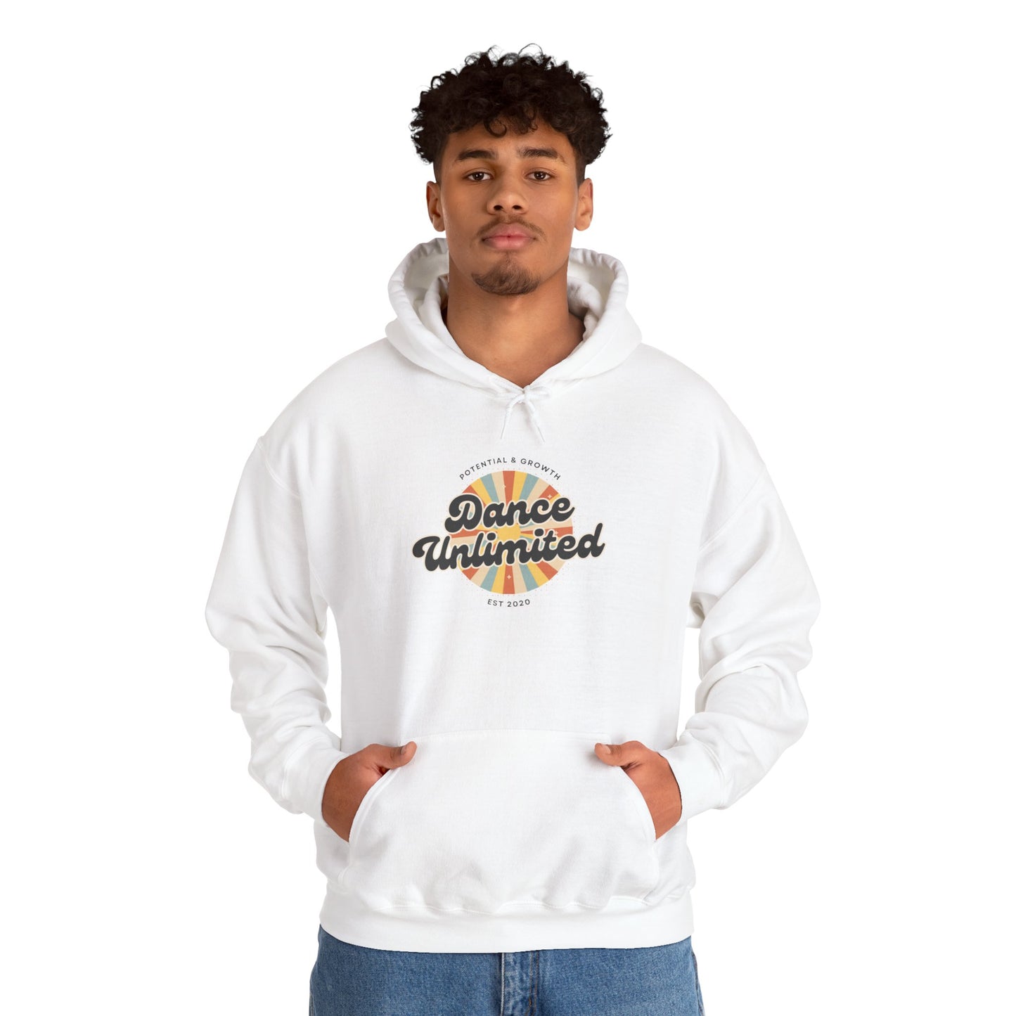 "Dance Unlimited – Potential & Growth" Retro Unisex Hoodie  Dance-Inspired Sweatshirt