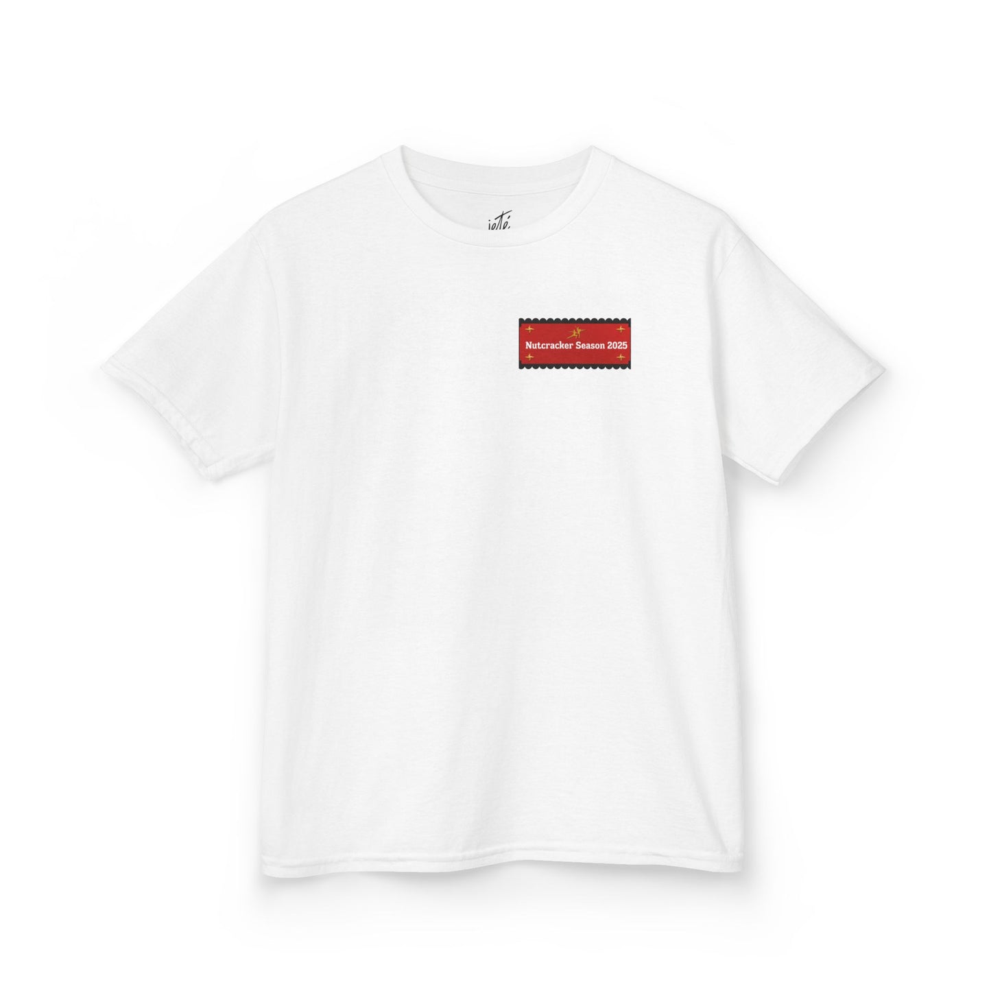 “Let’s Get to Cracking” YOUTH Back Print Tee + Nutcracker 2025 Front – Youth T-shirt | Ballet Holiday Dance Tee