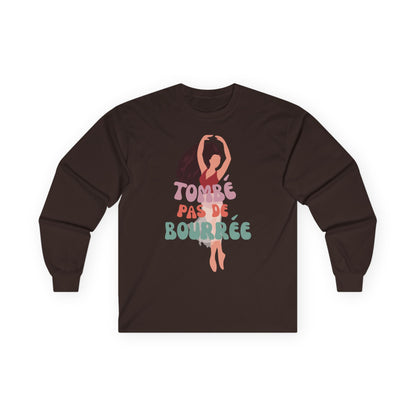 "Tombé Pas de Bourrée" Dance Long Sleeve Shirt – Unisex Ultra Cotton Tee with Bold Ballet Graphic
